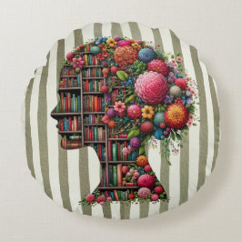 Cojín Redondo Novels Are My Sanctuary for Bookish