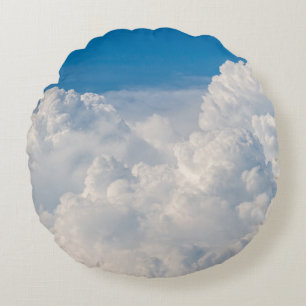 Cojín Redondo Nubes en el cielo