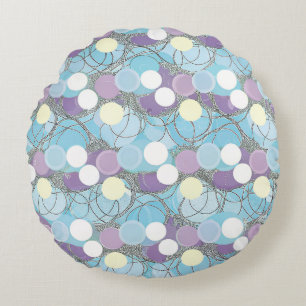 Cojín Redondo Nubes Redondas de Burbujas Soñadoras Pouf