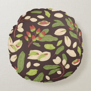 Cojín Redondo Nueces de Pistachio: sin manchas negras.