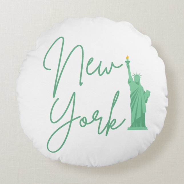COJÍN REDONDO NUEVA YORK (Anverso)