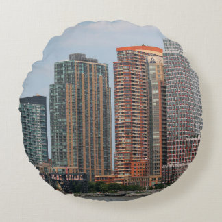 Cojín Redondo NUEVA YORK - 5 DE JULIO DE 2015: La cuenca de Long