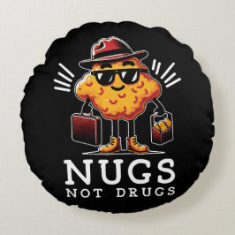 Cojín Redondo Nuggets Crujientes No Drogas
