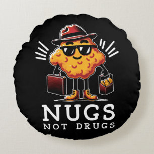 Cojín Redondo Nuggets Crujientes No Drogas