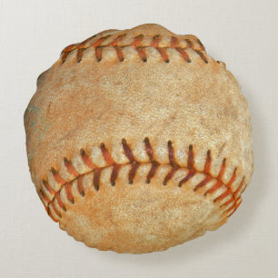 Cojín Redondo número Béisbol Blanco
