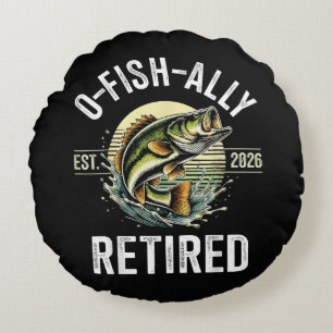 Cojín Redondo O-Fish-Ally Jubilado 2026 Pescador Pesca