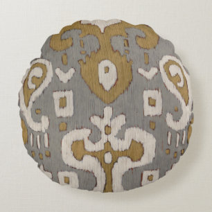 Cojín Redondo Ochre Ikat I
