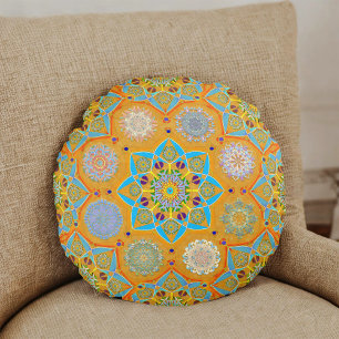 Cojín Redondo Octo brightener estilo árabe morisco tangerino