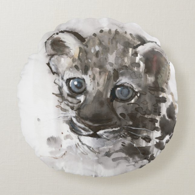 Cojín Redondo Ojos azules (Anverso)