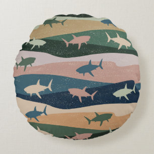 COJÍN REDONDO OLA DE TIBURO DE VENTAJA