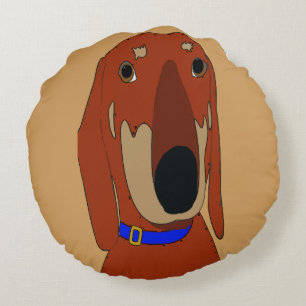Cojín Redondo Old Dachshund