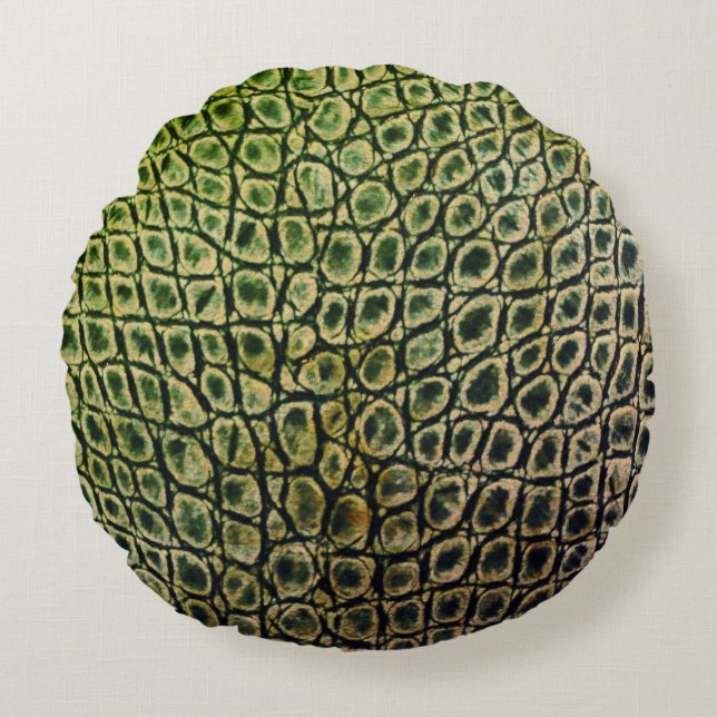 COJÍN REDONDO OLIVE-WOOD GATOR ROUND PILLOW (Anverso)