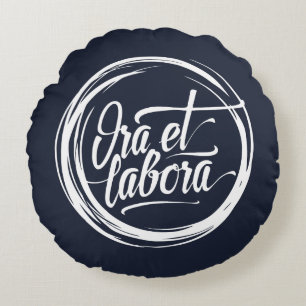 Cojín Redondo Ora et labora