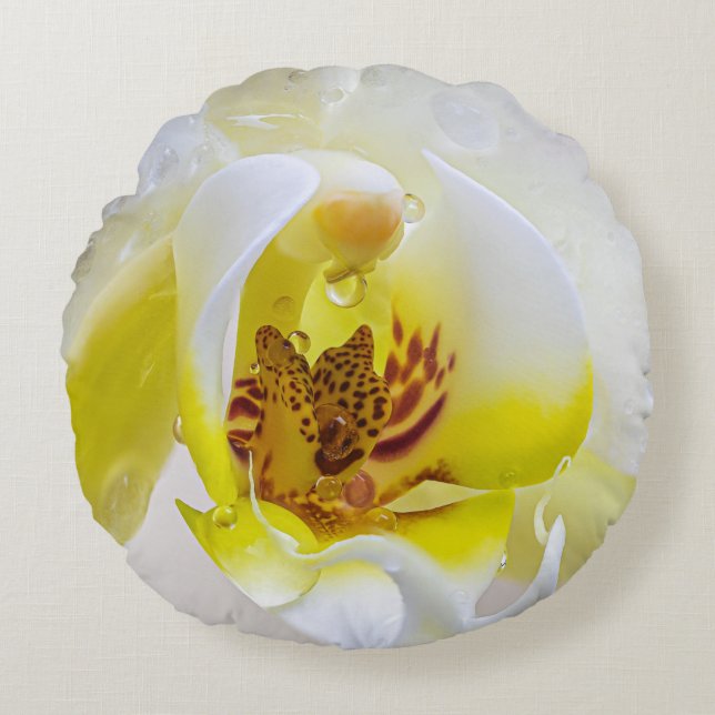 Cojín Redondo Orchid Dew (Anverso)