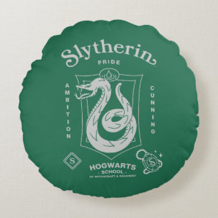 Cojín Redondo ORGULLO DE SLYTHERIN™ Ambición Astucia Escudo