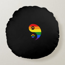 Cojín Redondo Orgullo Yin-yang