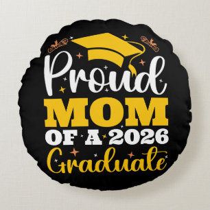 Cojín Redondo Orgullosa Madre De Una Graduación Personalizada 20
