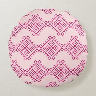 Cojín Redondo Origen tribal: abstracto decorativo vintage.