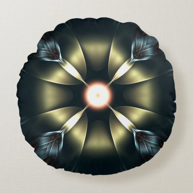 Cojín Redondo Ornamento brillante (Anverso)