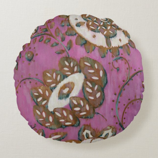 Cojín Redondo Ornamento radiante II (Anverso)