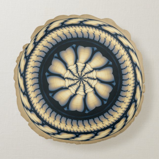 Cojín Redondo Ornamento redondo moderno giratorio (Anverso)