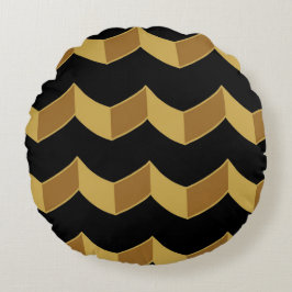 Cojín Redondo Oro negro