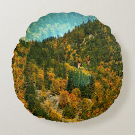 Cojín Redondo Otoño en las montañas......