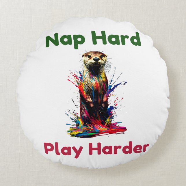 Cojín Redondo Otter (Anverso)