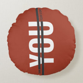 Cojín Redondo Own Your Story Shirt – Bold Motivational Quote