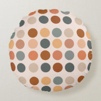 Óxido retro boho y puntos neutros de polka