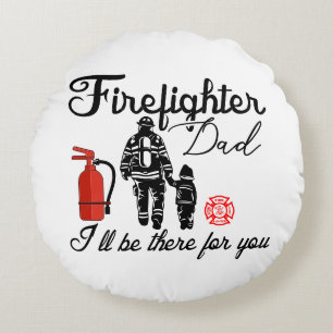 Cojín Redondo Padre bombero   Regalos del Día del Padre