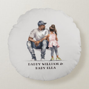 Cojín Redondo Padre negro y bonos de la hija (3)