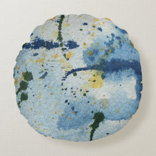 Cojín Redondo Paint Spatter