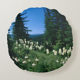 Cojín Redondo Paisaje sacerdote personalizado