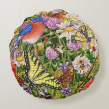 Pájaros, mariposas y abejas
