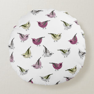 Cojín Redondo Pájaros pequeños