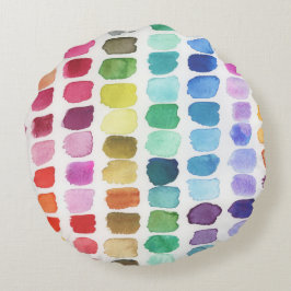 Cojín Redondo Paleta Alegre de Colores - Verano