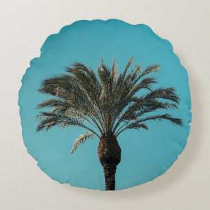 Cojín Redondo Palmera verde