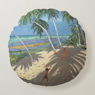 Cojín Redondo Palmeras Clovelly beach Barbados 2013