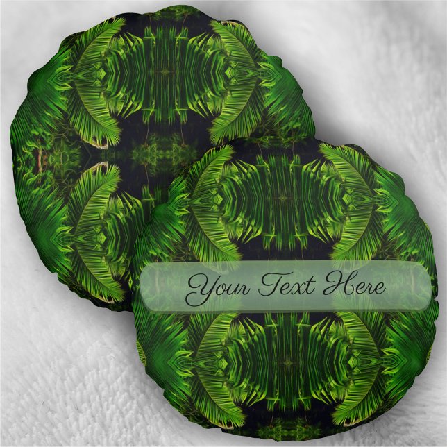 Cojín Redondo Palmeras de Yelapa 0828 (Subido por el creador)