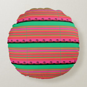 Cojín Redondo Palmeras exóticas