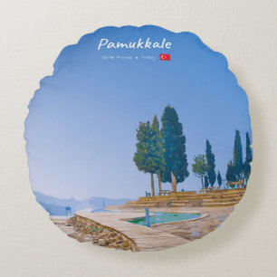 Cojín Redondo Pamukkale, Turquía - Piscinas Térmicas