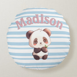 Cojín Redondo Panda Lindo Personalizado