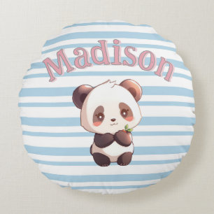 Cojín Redondo Panda Lindo Personalizado