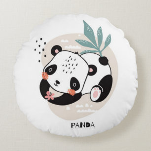 Cojín Redondo Panda Round Pillow