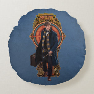Cojín Redondo Panel de estilo Art Nouveau de NEWT SCAMANDER™