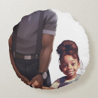 Cojín Redondo Panola, Dad & Ivory Elephant Keepsake Round Pillow