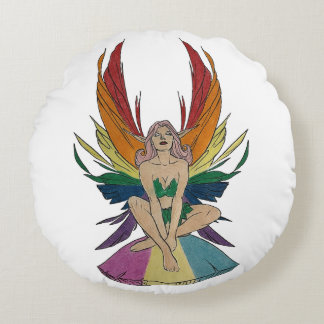 Cojín Redondo Pansexual Faerie