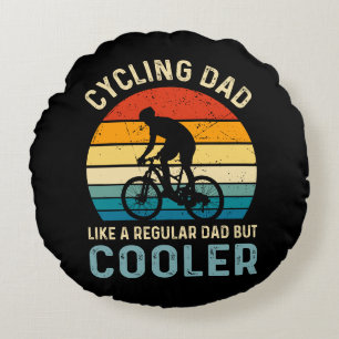 Cojín Redondo Papá ciclista Ciclista Ciclista Aventura