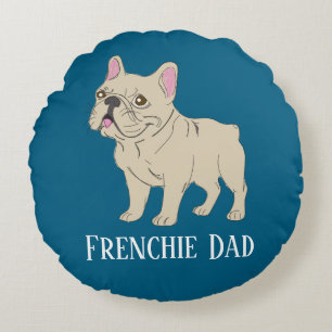 Cojín Redondo Papá Frenchie